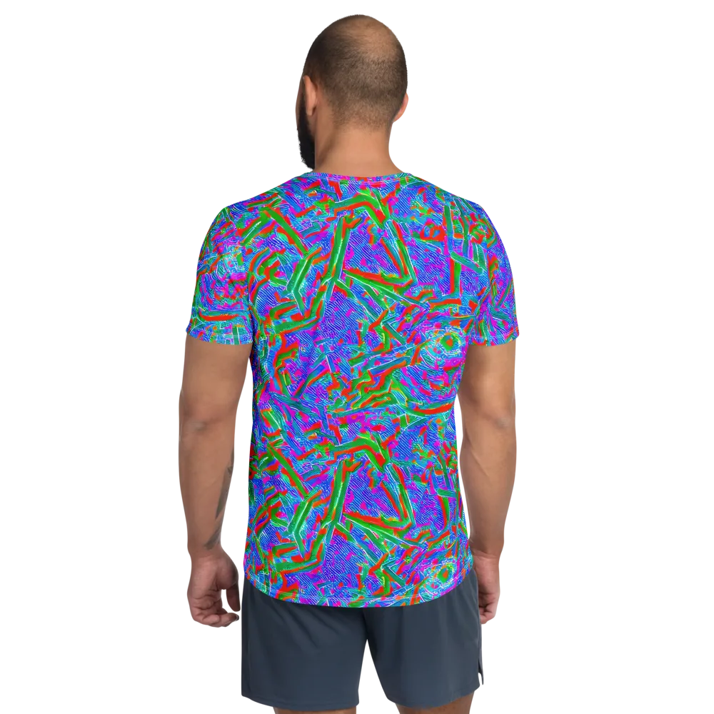 Acid Comet on Men's Athletic T-Shirt — Back