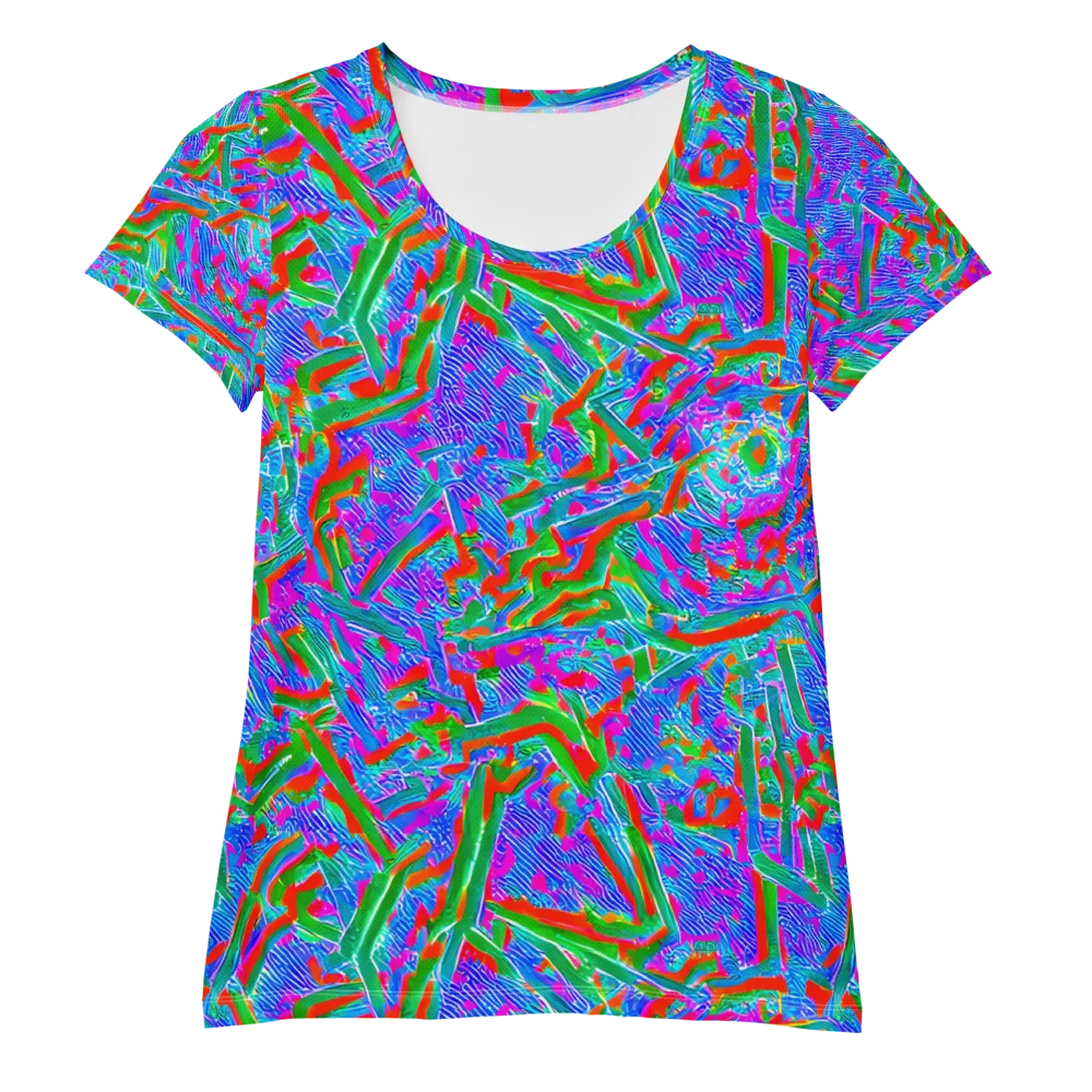 Acid Comet on Women's Athletic T-Shirt — Front