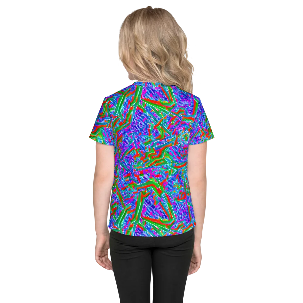 Acid Comet on Kids Crew Neck T-Shirt — Back