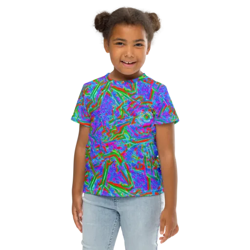 Acid Comet on a Kids Crew Neck T-Shirt