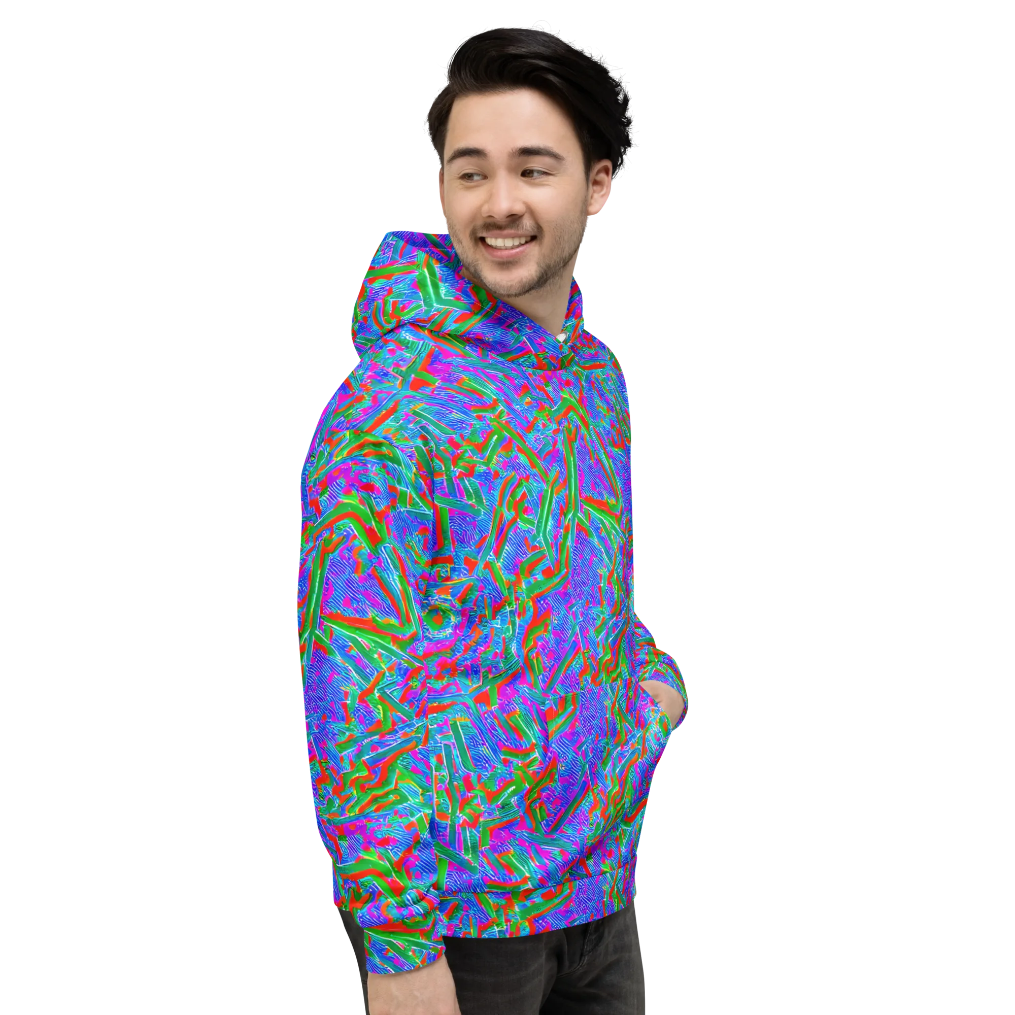 Acid Comet on Hoodie — Right