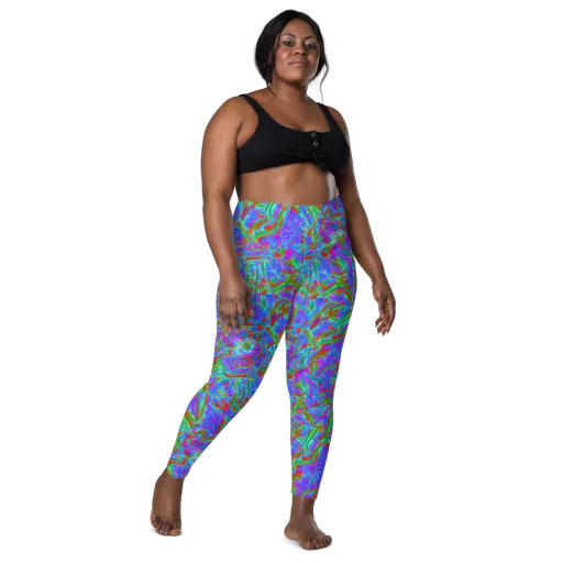 Acid Comet on a Leggings with Pockets