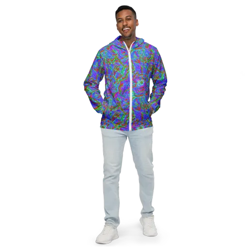 Acid Comet on a Men's Windbreaker