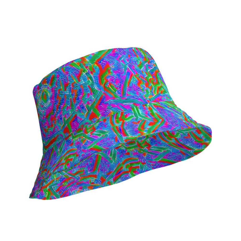Acid Comet on Reversible Bucket Hat — Product details Outside