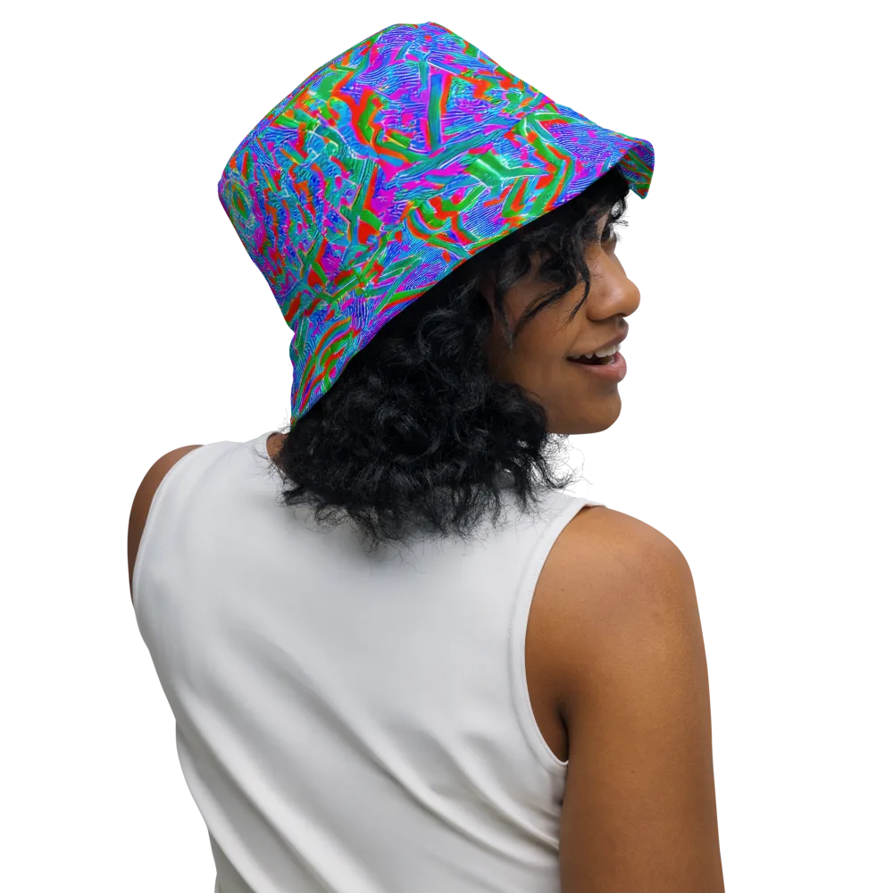 Acid Comet on Reversible Bucket Hat — Right Outside