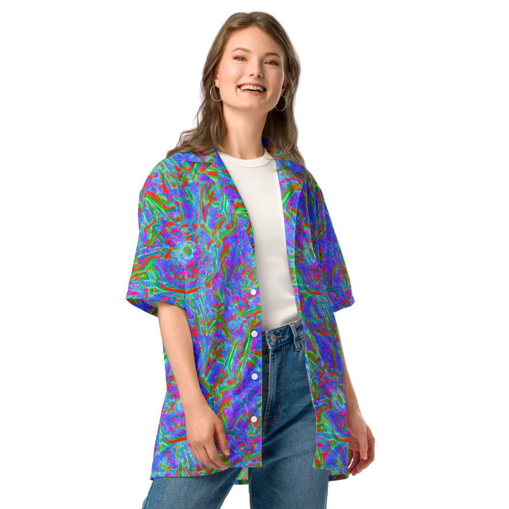Acid Comet on Button Shirt — Front