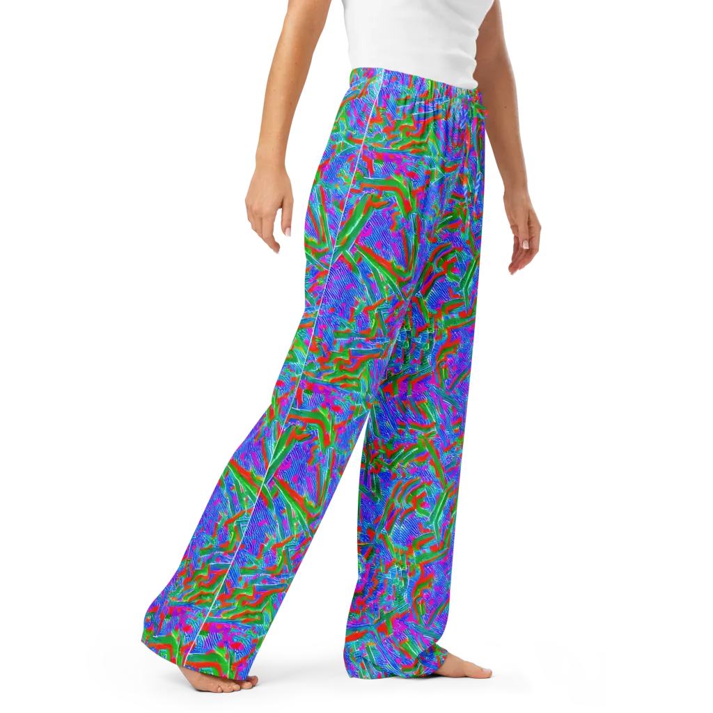 Acid Comet on Women's Pajama Pants — Right Front