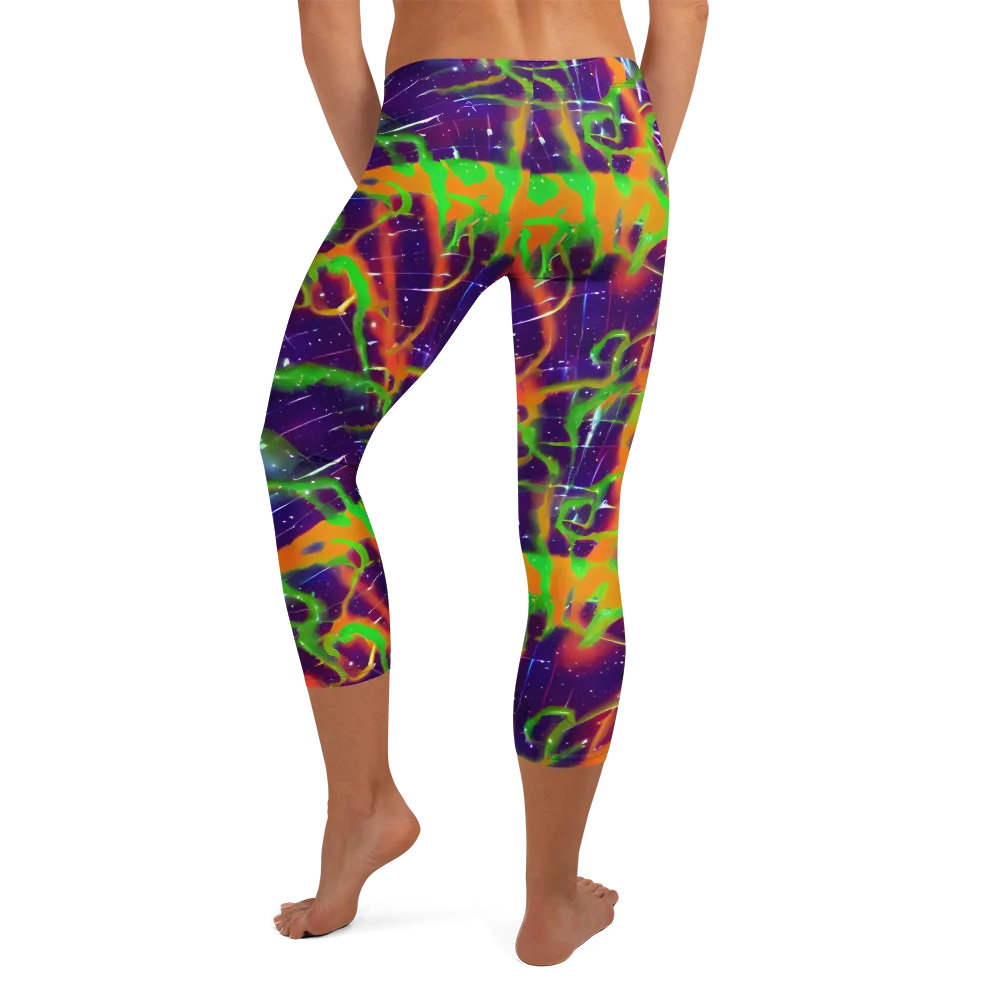 Galactic Acid on Capri Leggings — Back