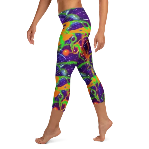 Galactic Acid on a Capri Leggings