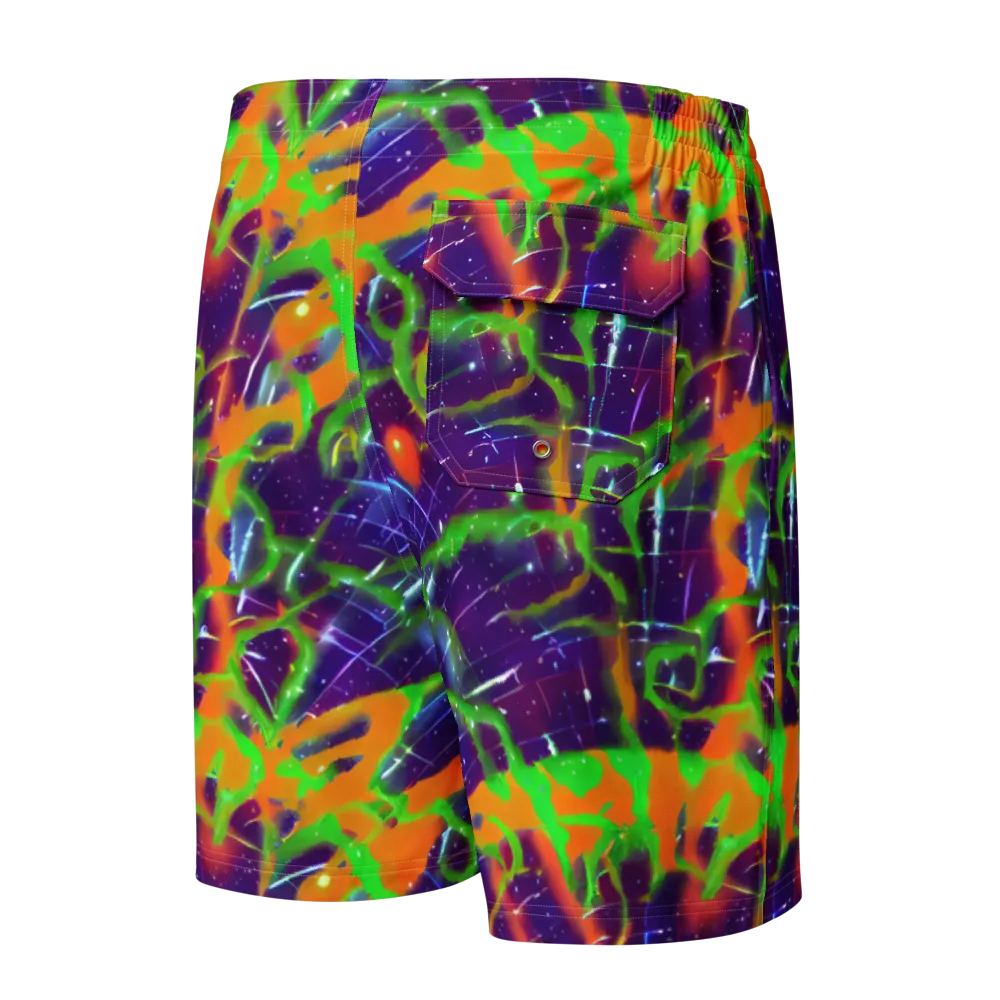 Galactic Acid on Men's Board Shorts — Back