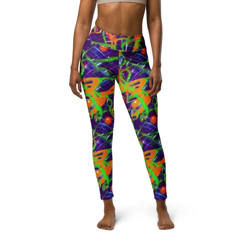 Galactic Acid on Yoga Leggings — Front