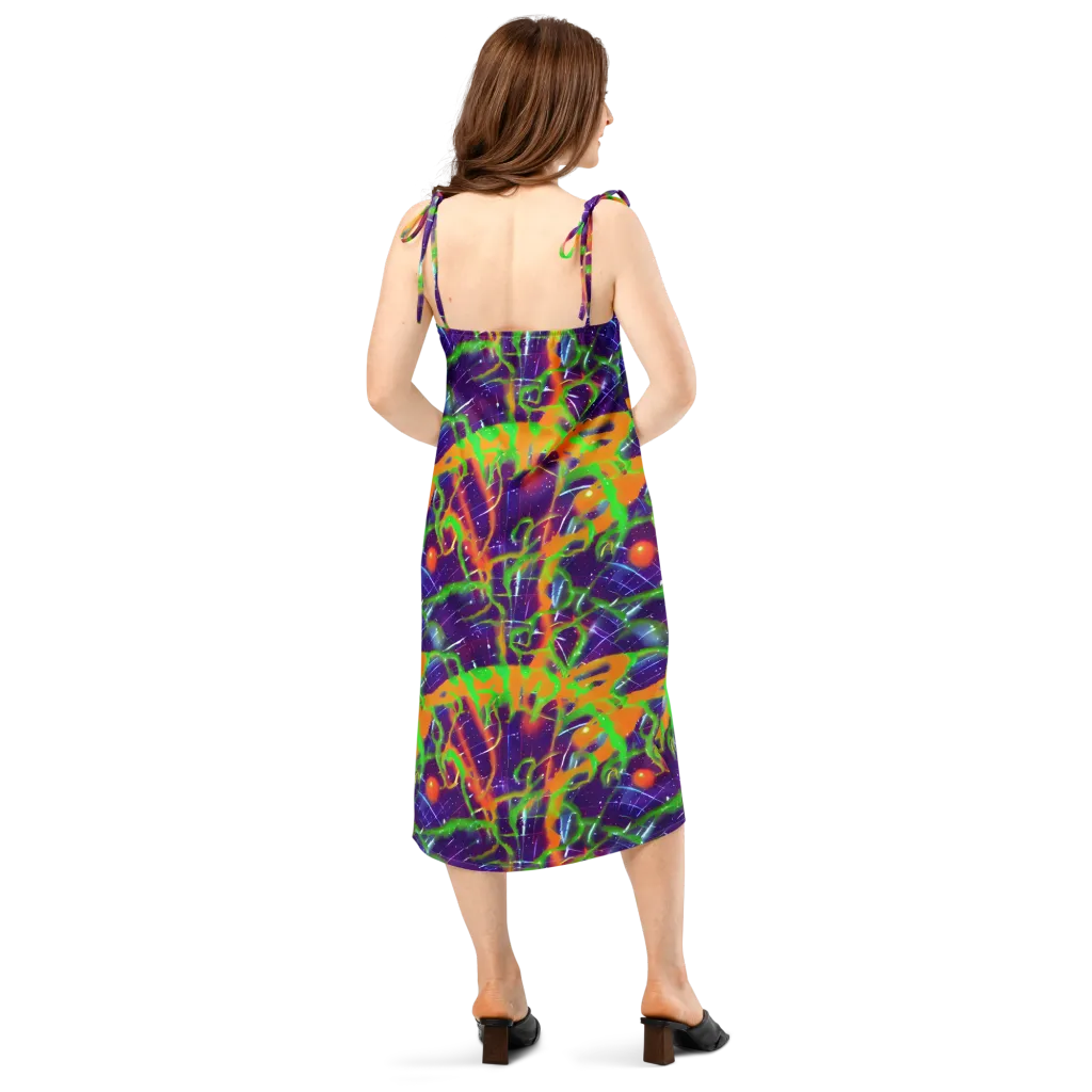 Galactic Acid on Slip Dress — Back