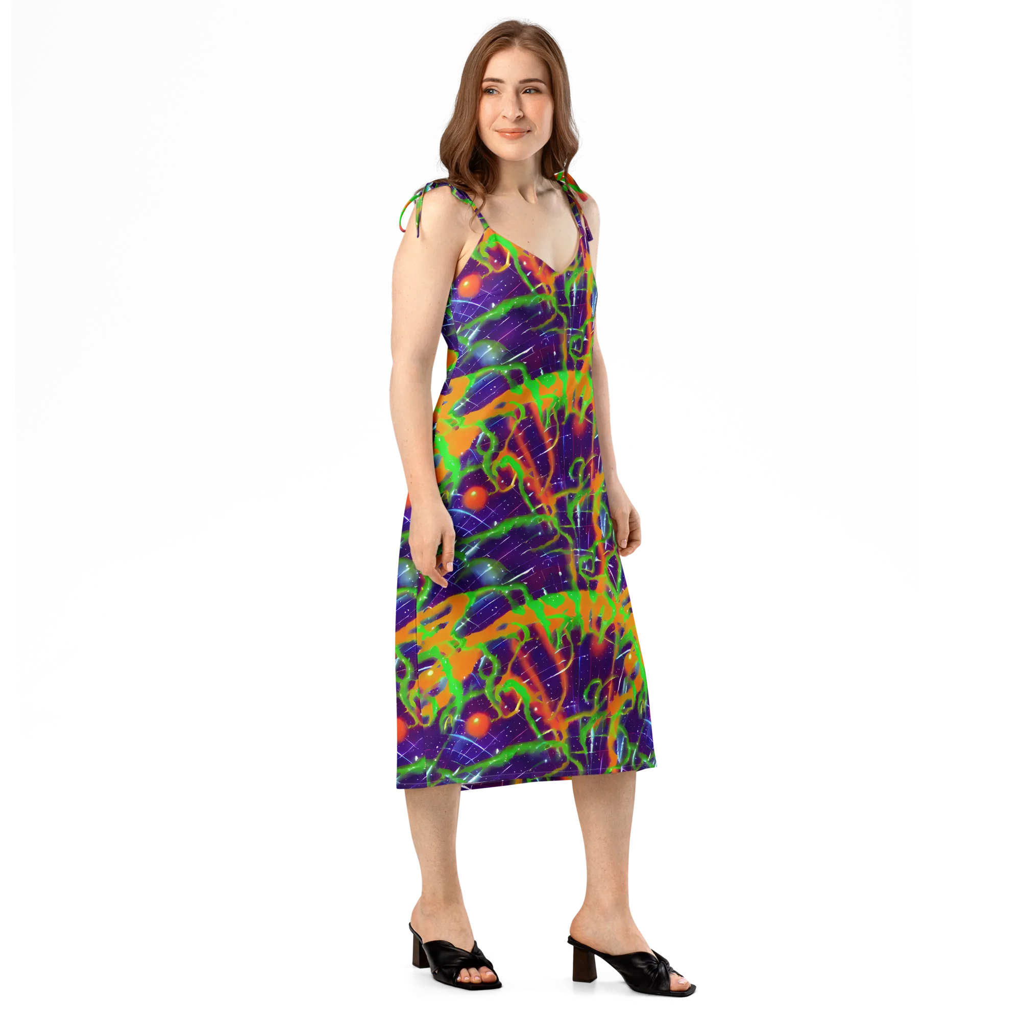 Galactic Acid on Slip Dress — Right Front