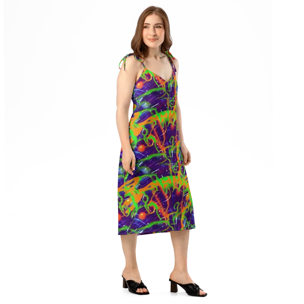 Galactic Acid on Slip Dress — Right Front