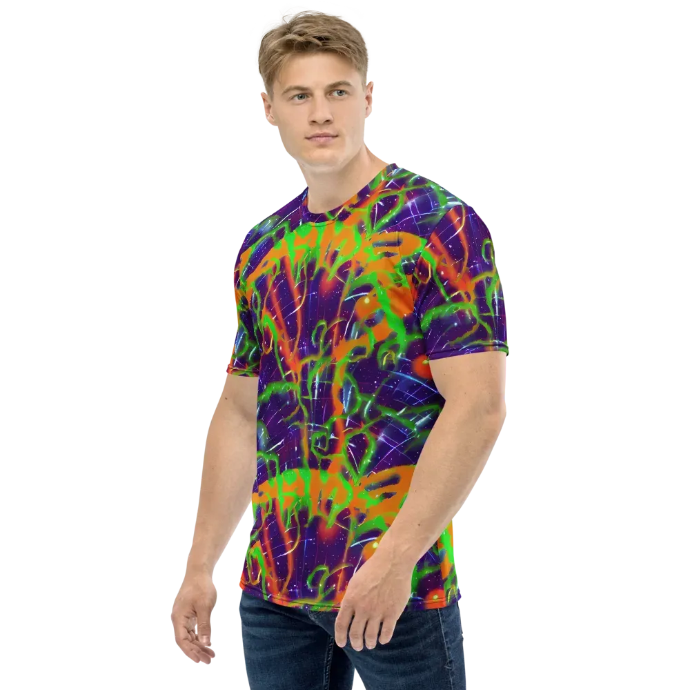 Galactic Acid on Men's Crew Neck T-Shirt — Left