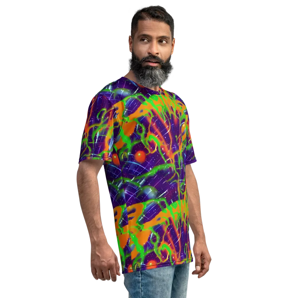 Galactic Acid on Men's Crew Neck T-Shirt — Right