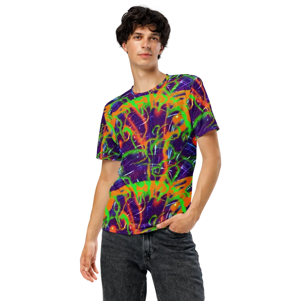 Galactic Acid on Men's Crew Neck T-Shirt — Front