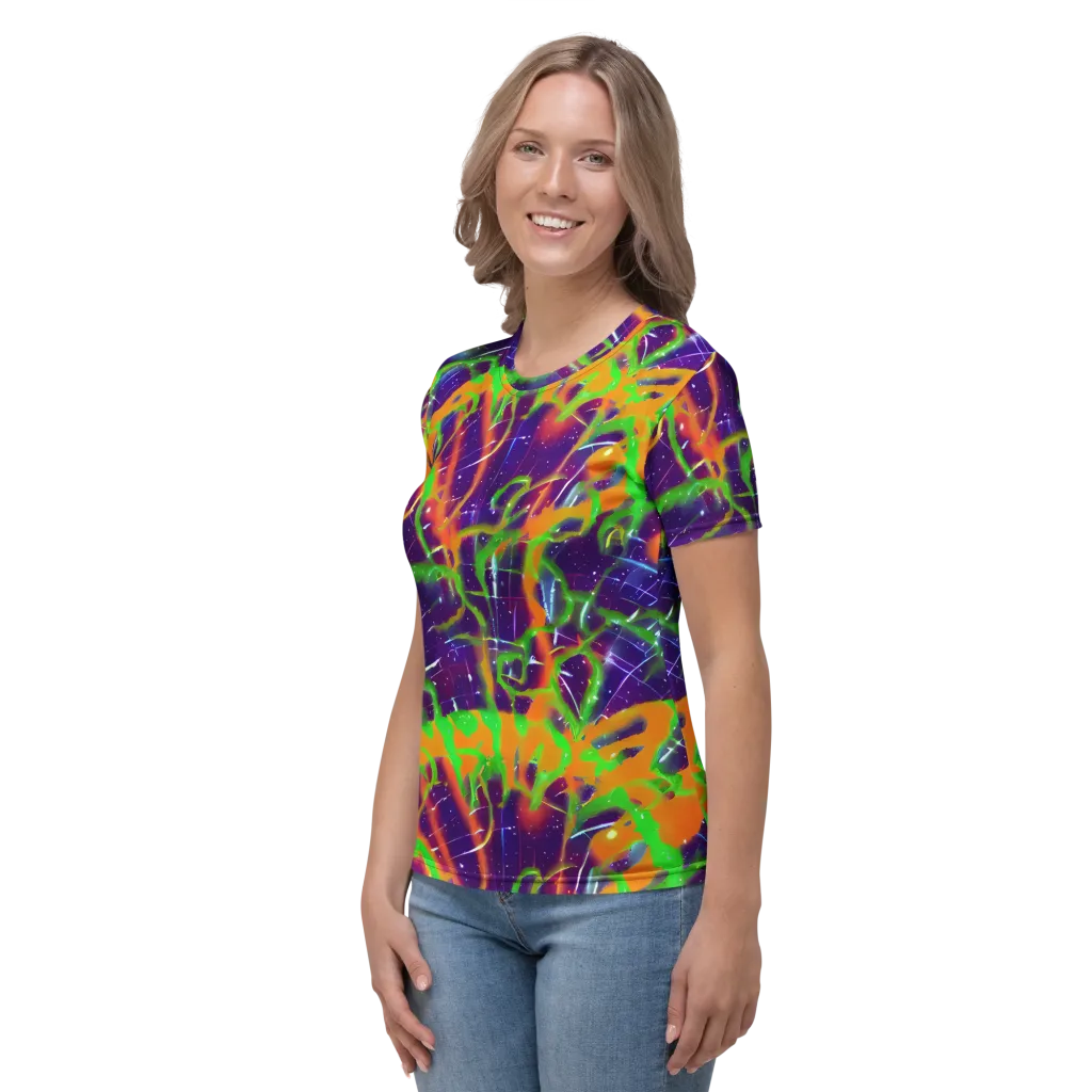 Galactic Acid on Women's Crew Neck T-Shirt — Left