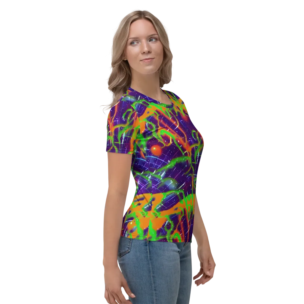 Galactic Acid on Women's Crew Neck T-Shirt — Right