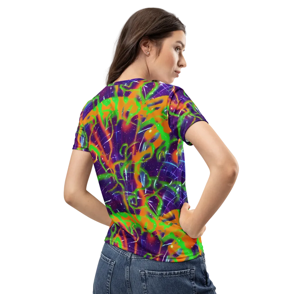 Galactic Acid on Women's Crew Neck T-Shirt — Back