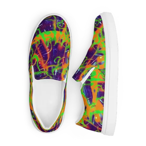 Galactic Acid on a Men's Slip-On Canvas Shoes