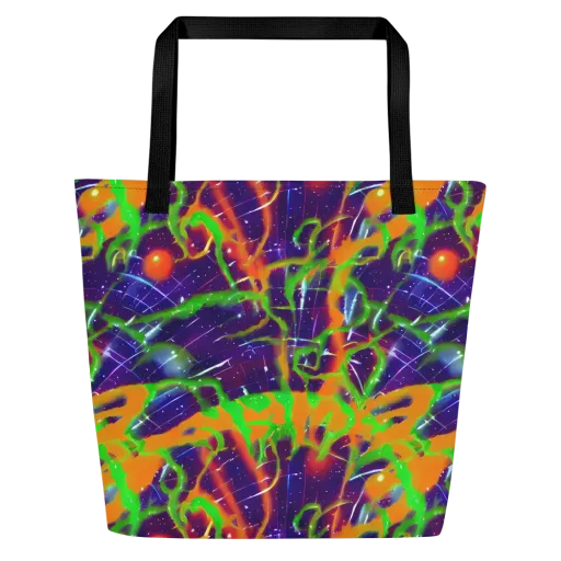 Galactic Acid on a Large Tote Bag W/ Pocket