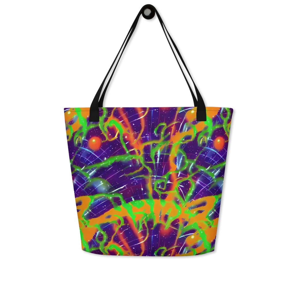 Galactic Acid on Large Tote Bag W/ Pocket — Front
