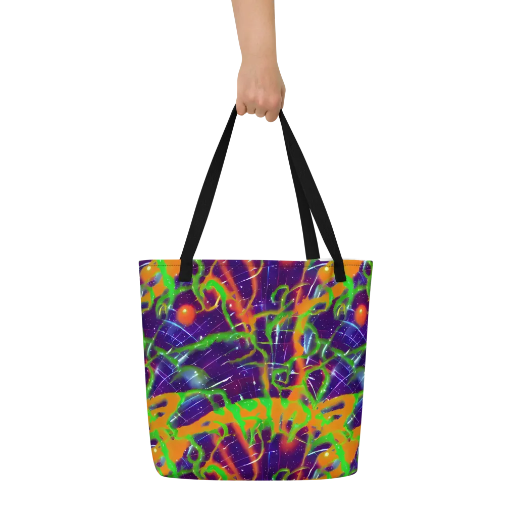 Galactic Acid on Large Tote Bag W/ Pocket — Front