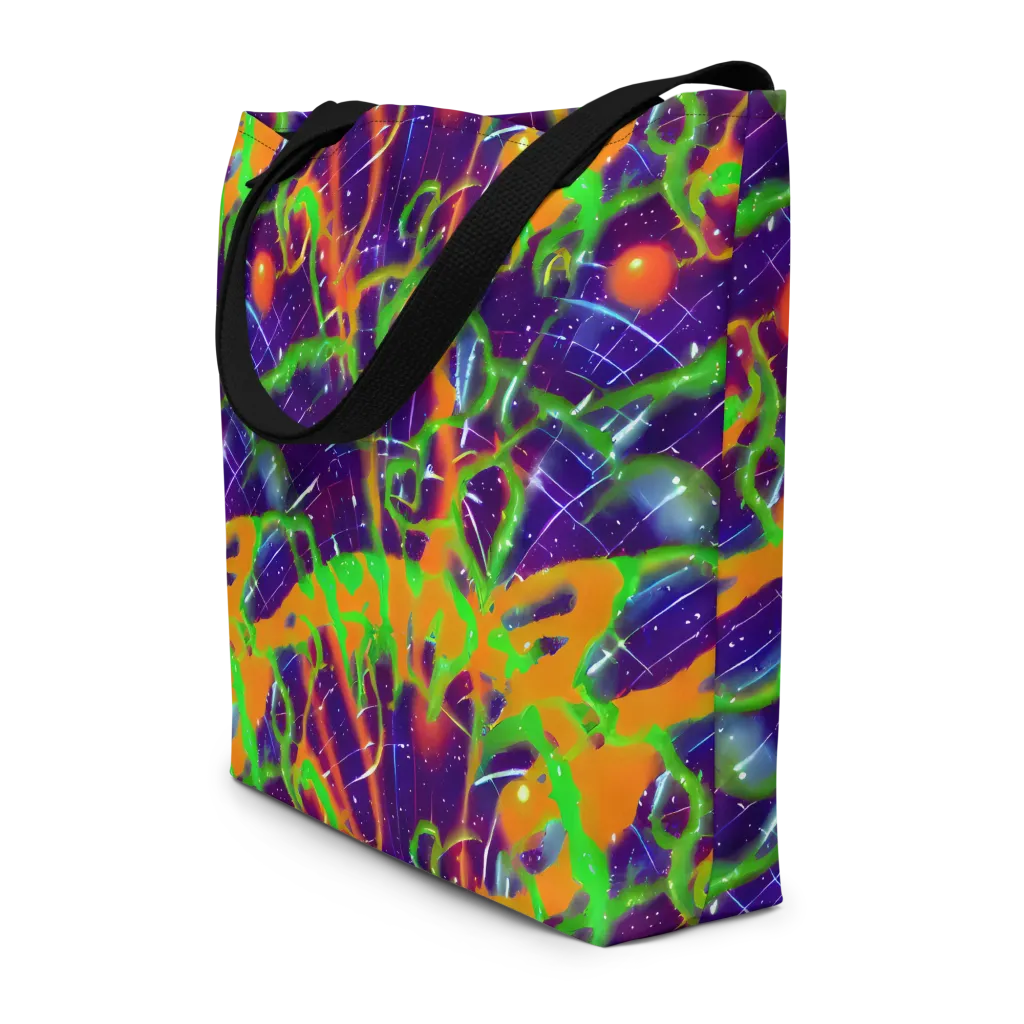 Galactic Acid on Large Tote Bag W/ Pocket — Front