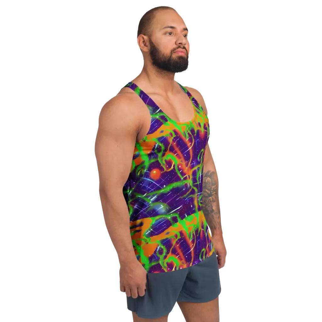 Galactic Acid on Men's Tank Top — Right Front