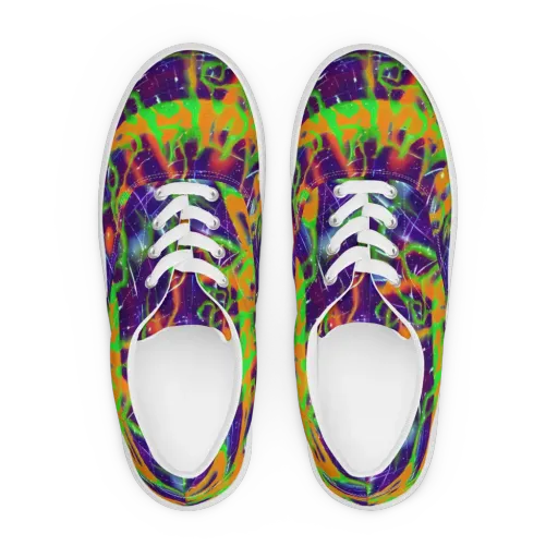 Galactic Acid on a Men's Lace-Up Canvas Shoes