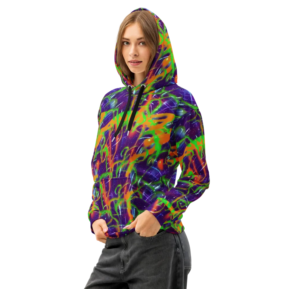 Galactic Acid on Cotton Hoodie — Left Front