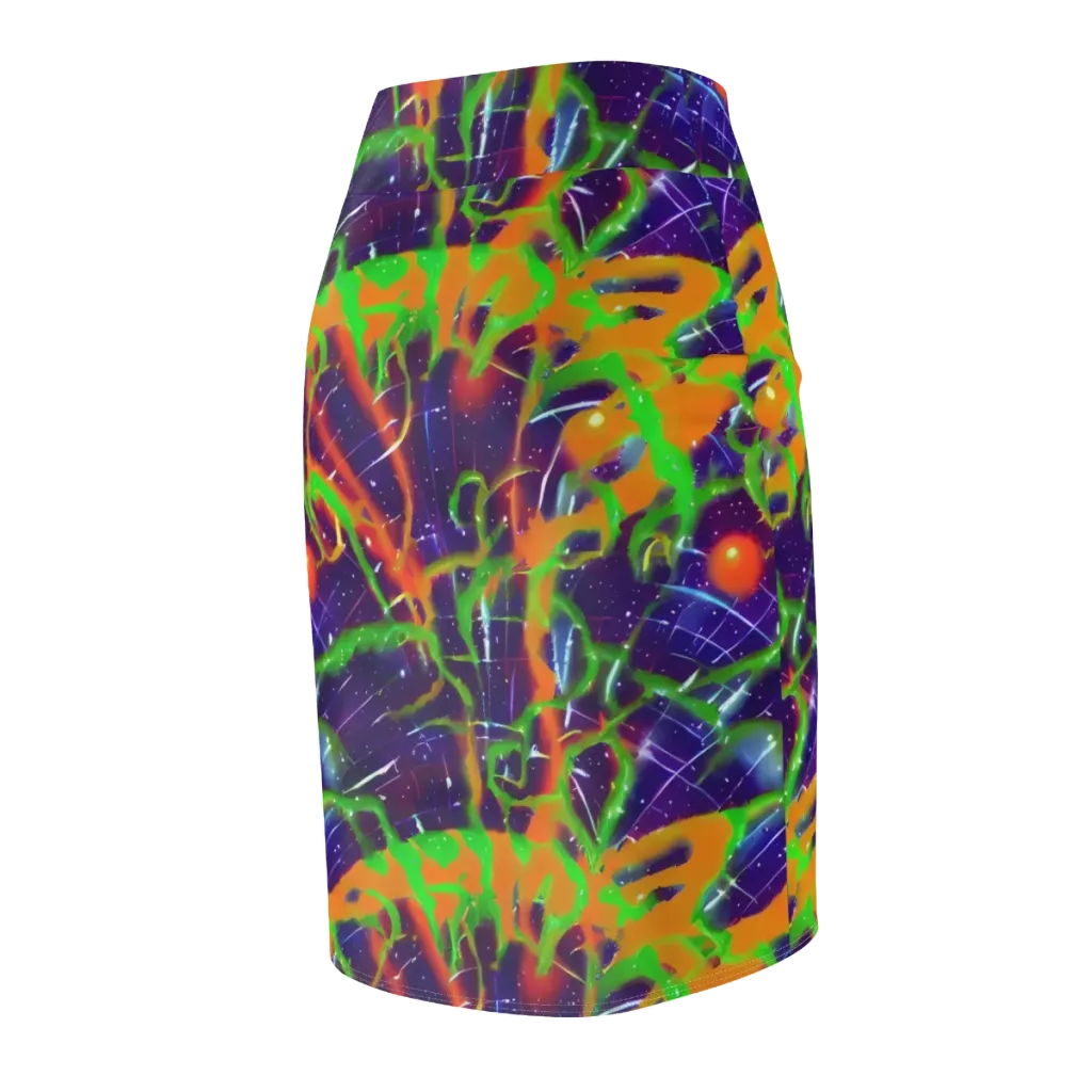 Galactic Acid on Pencil Skirt — Back Side