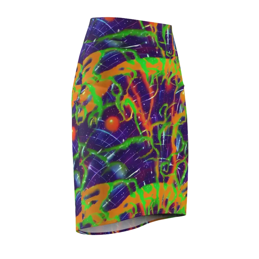 Galactic Acid on Pencil Skirt — Front Side