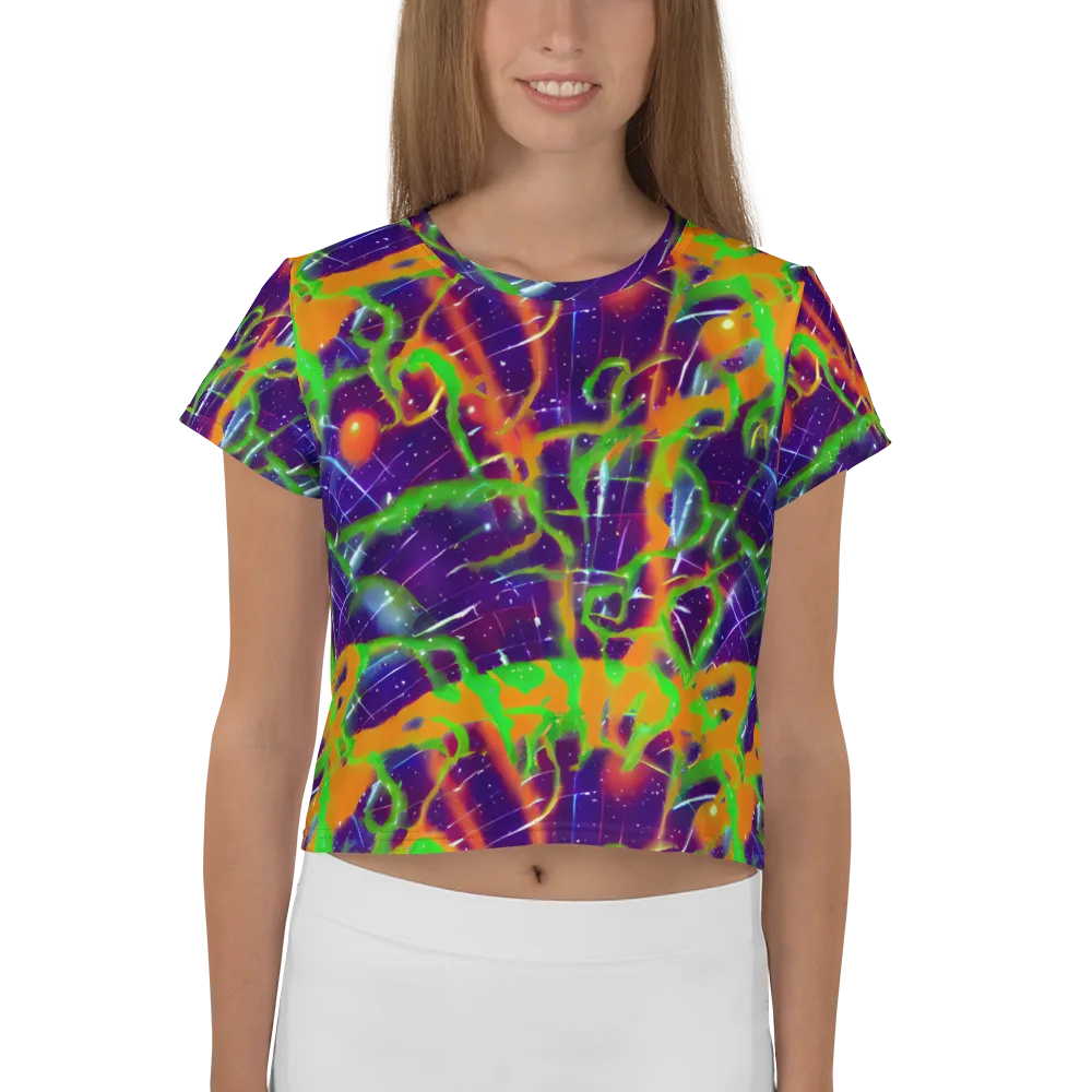 Galactic Acid on Crop Tee — Front