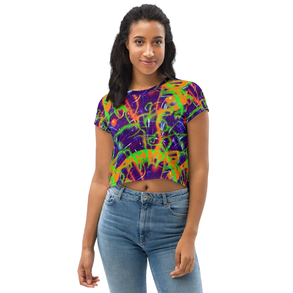 Galactic Acid on Crop Tee — Front