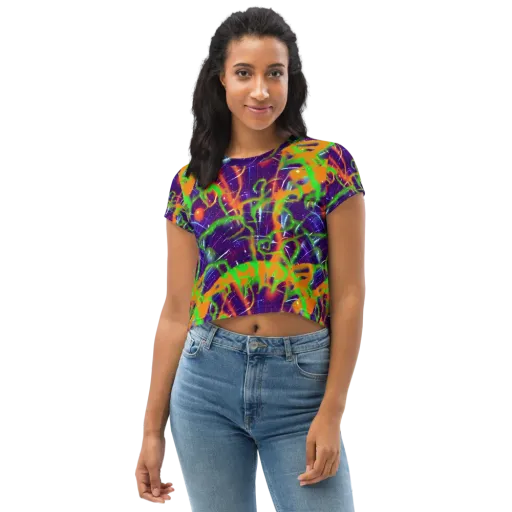 Galactic Acid on a Crop Tee