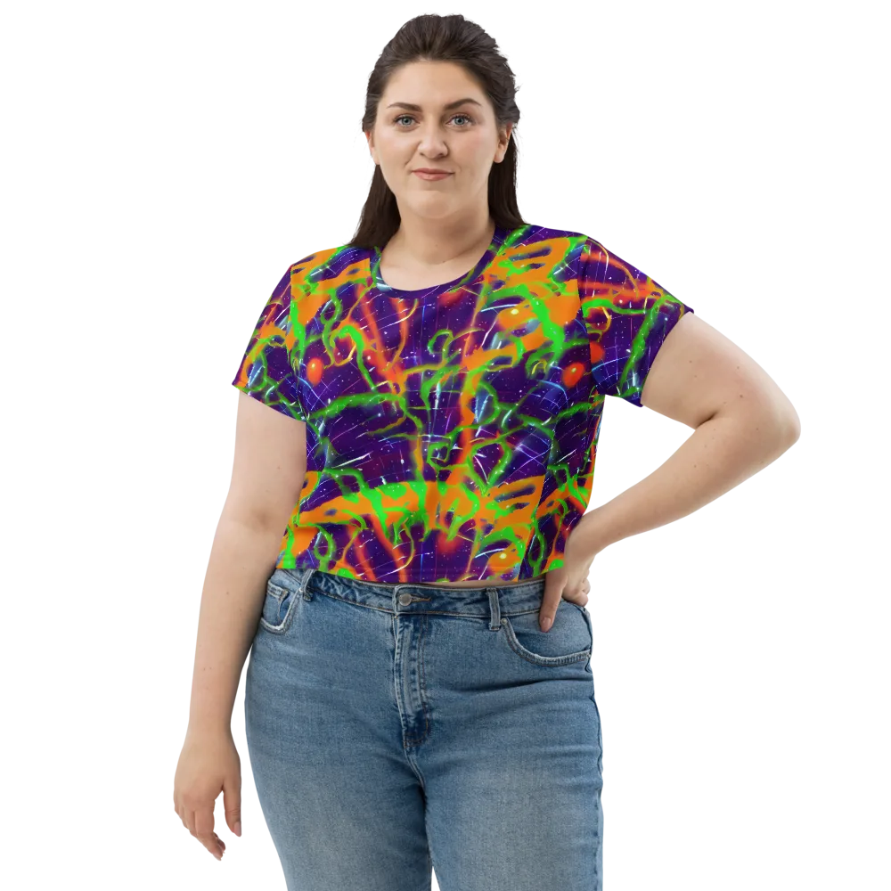 Galactic Acid on Crop Tee — Front