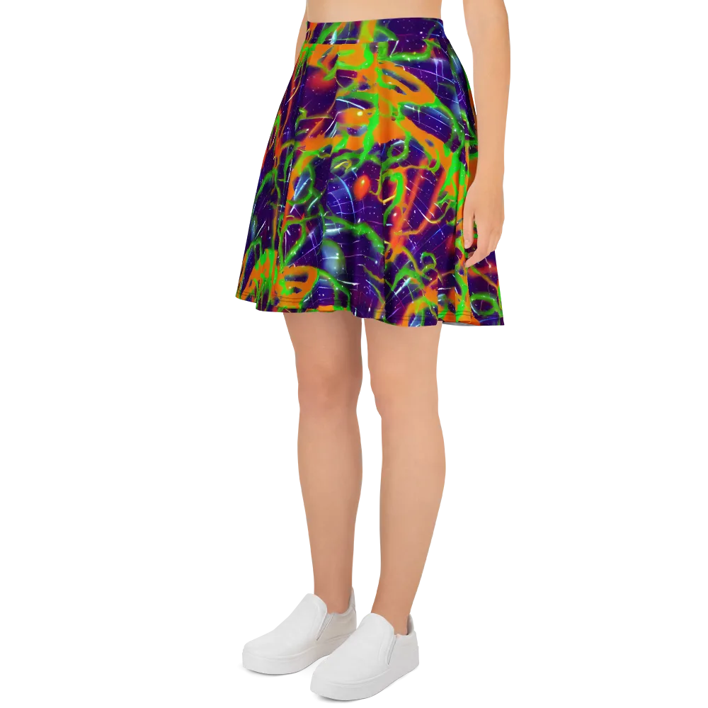 Galactic Acid on Skater Skirt — Left
