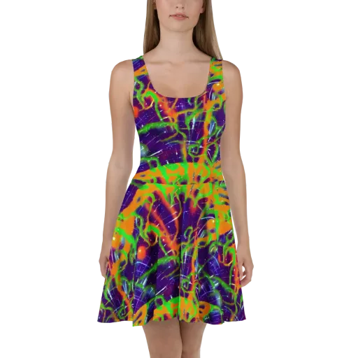 Galactic Acid on a Skater Dress