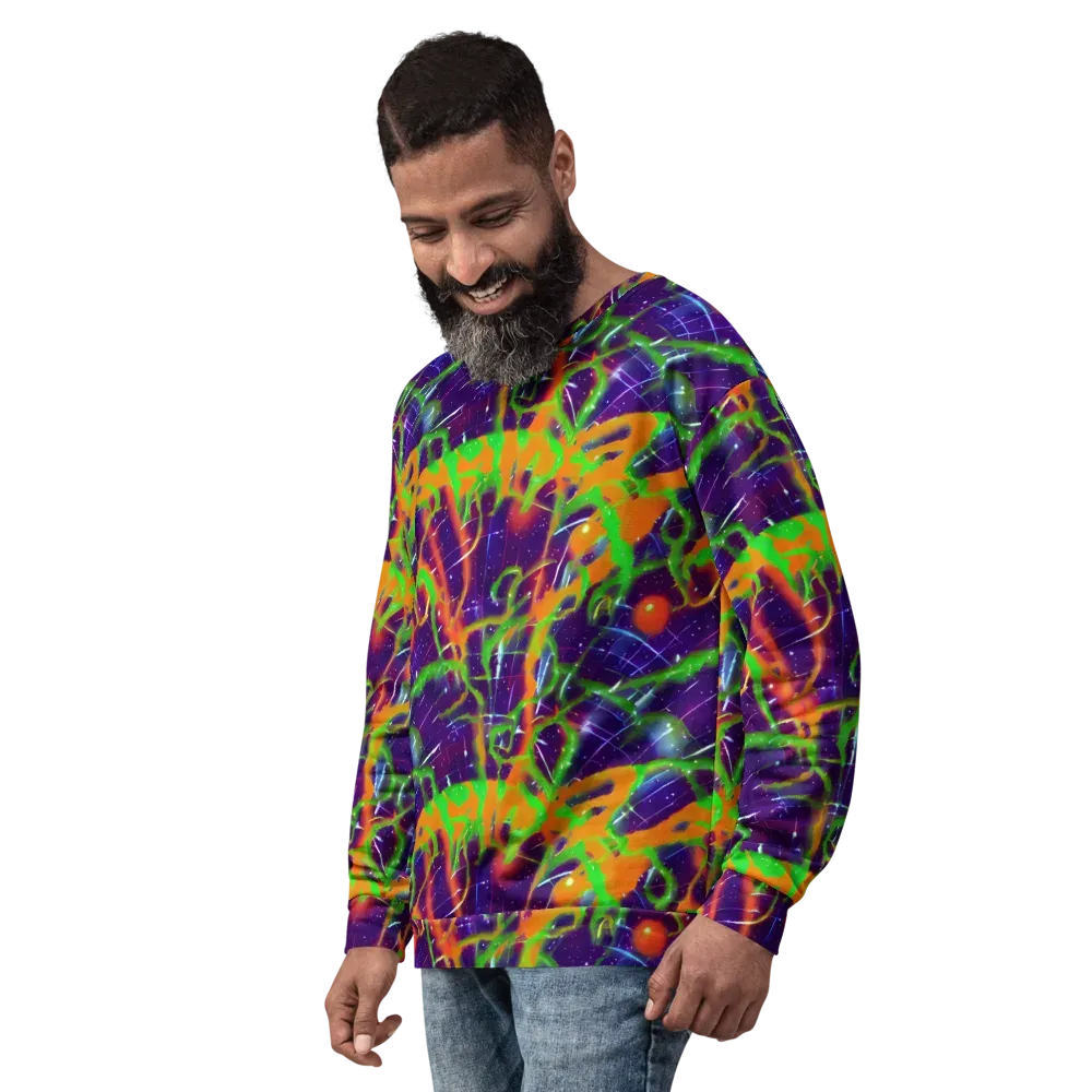 Galactic Acid on Sweatshirt — Left Front