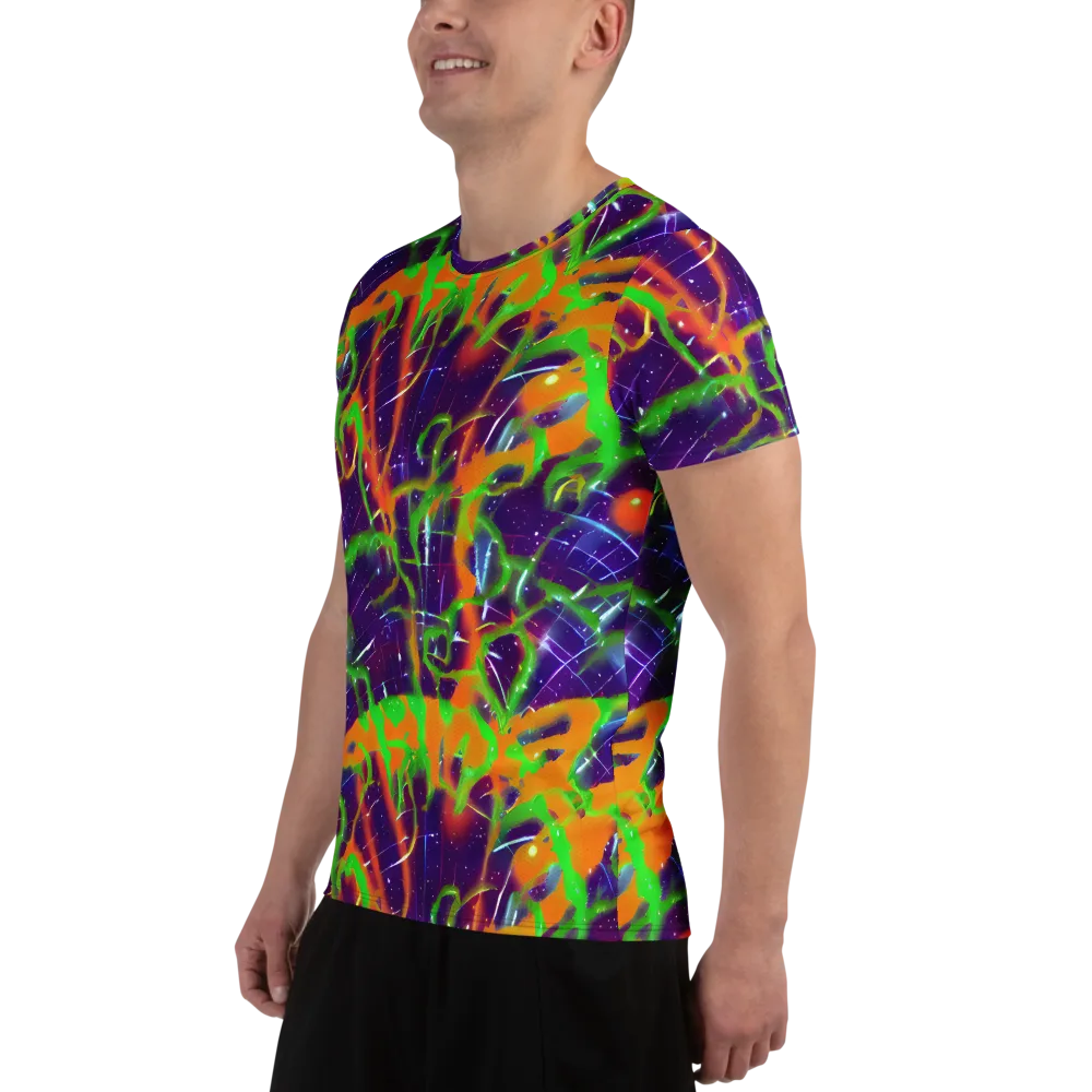 Galactic Acid on Men's Athletic T-Shirt — Left