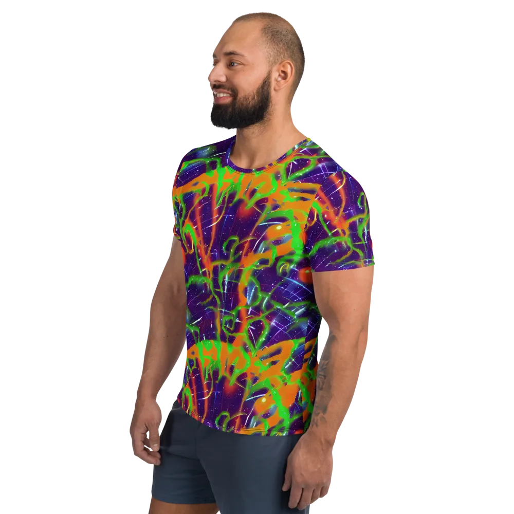 Galactic Acid on Men's Athletic T-Shirt — Left