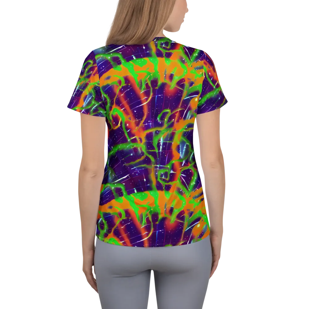 Galactic Acid on Women's Athletic T-Shirt — Back