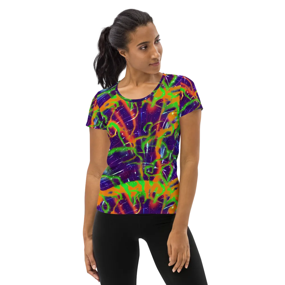Galactic Acid on Women's Athletic T-Shirt — Front