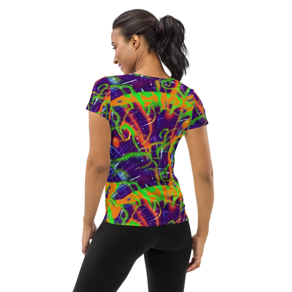 Galactic Acid on Women's Athletic T-Shirt — Back