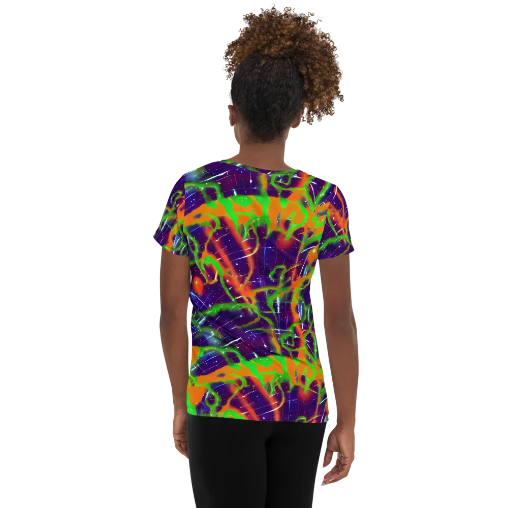 Galactic Acid on Women's Athletic T-Shirt — Back