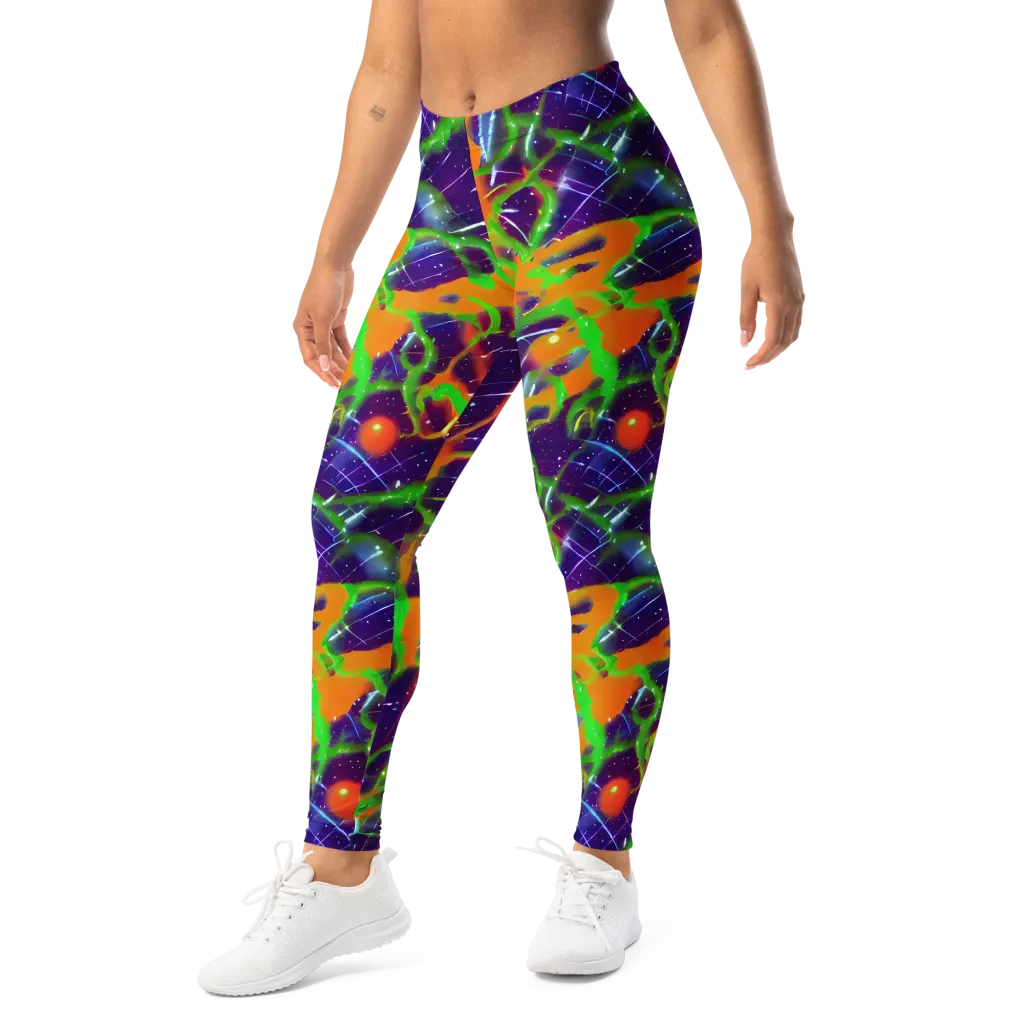 Galactic Acid on Leggings — Left Front