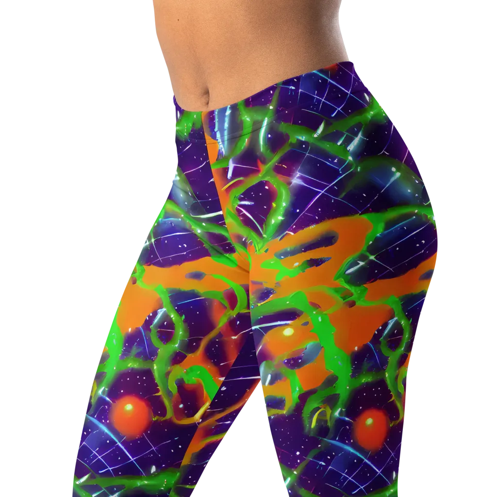 Galactic Acid on Leggings — Left Front