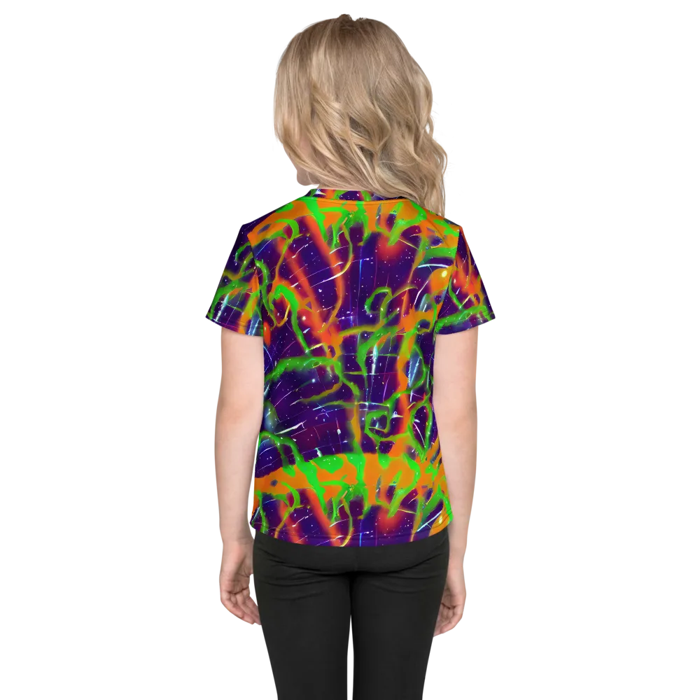 Galactic Acid on Kids Crew Neck T-Shirt — Back
